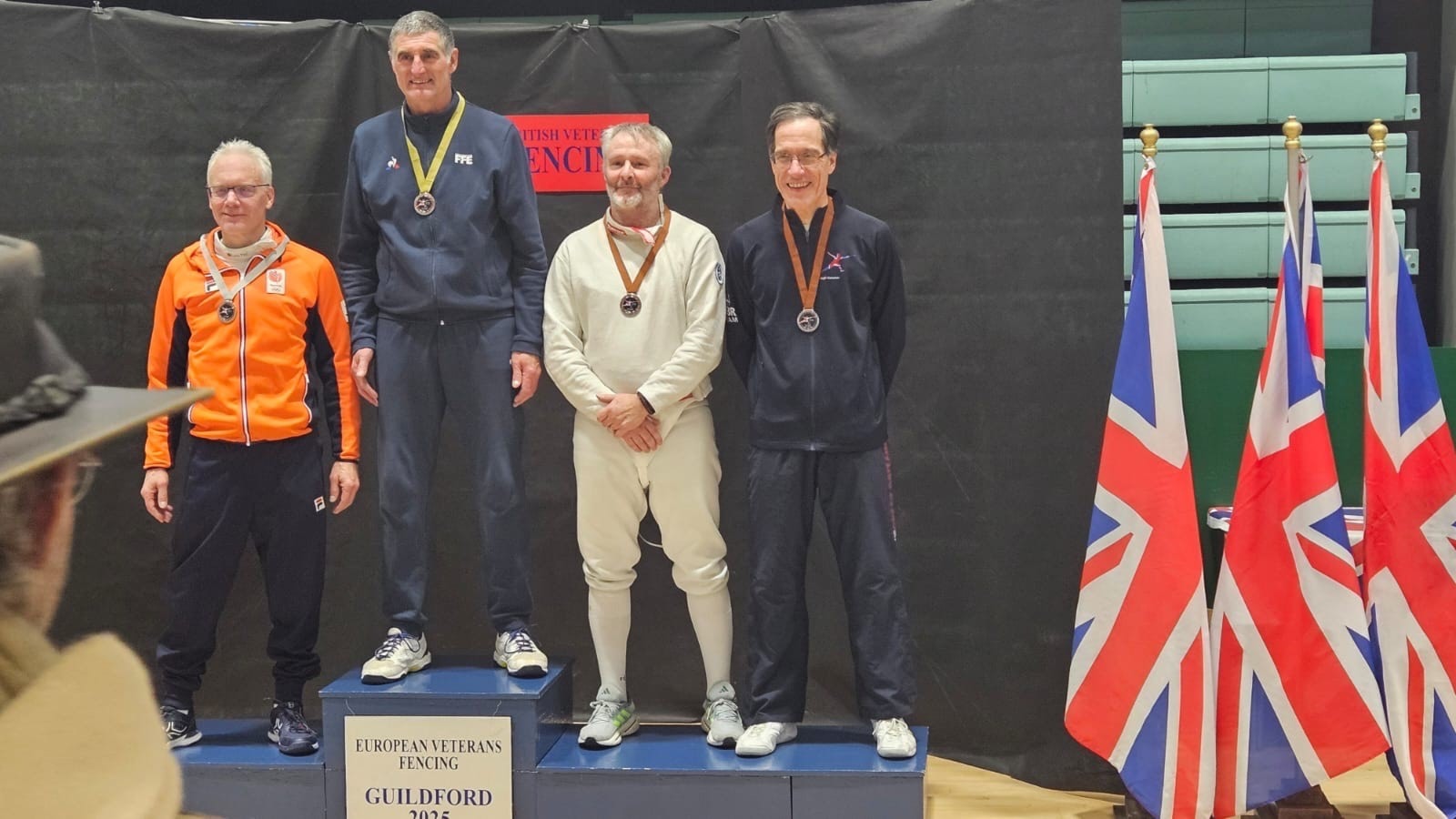 Gilford European Veteran Fencing 4 januar 2025, bronse til Robert Gough
